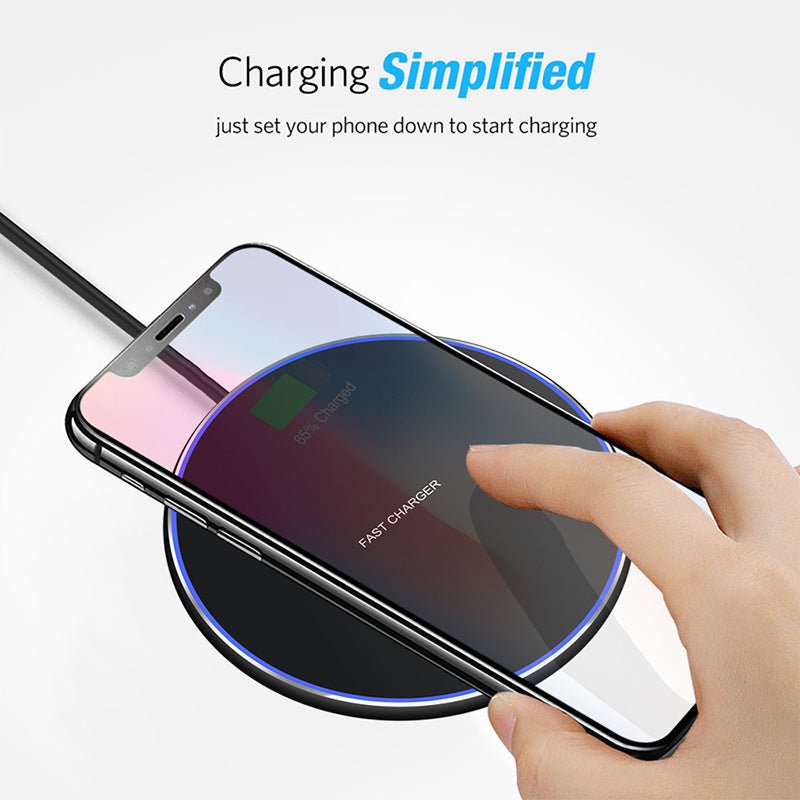 15W Fast Wireless Charger Disc Wireless Charging Base - Zambeel
