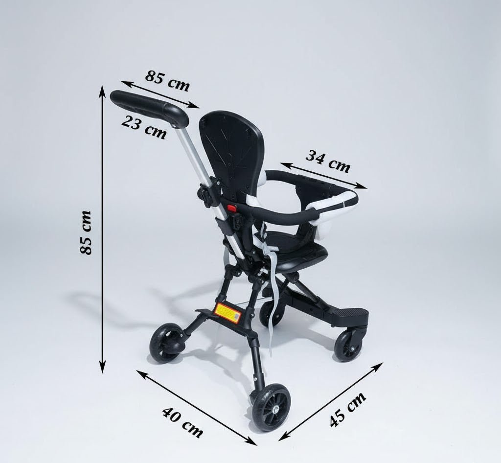 4 - in - 1 Baby Folding Tricycle Stroller © - Zambeel
