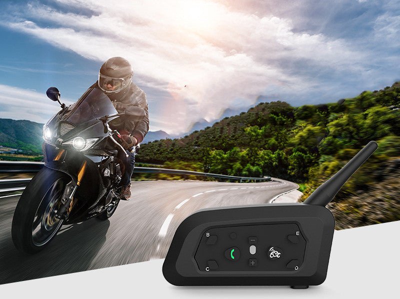 800m All Five Motorcycle Helmet Bluetooth Intercom V6pro Single Pack - Zambeel