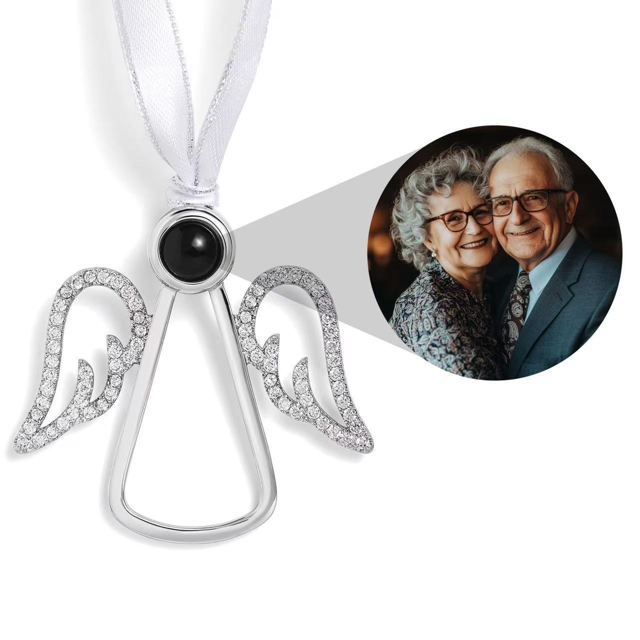 Angel Christmas Tree Pendant Projection Necklace - Zambeel