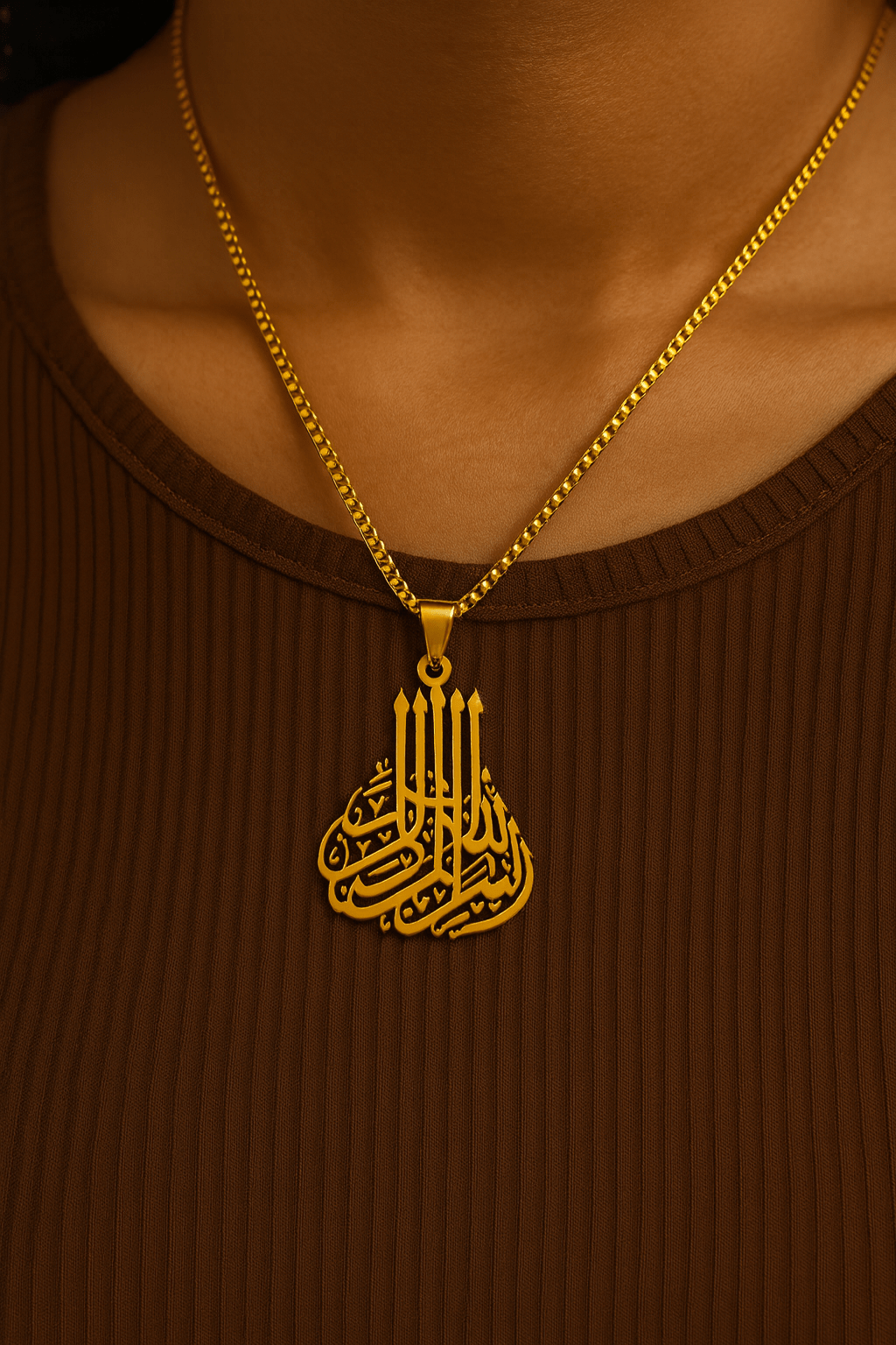 Arabic Calligraphy Design Necklace - Zambeel