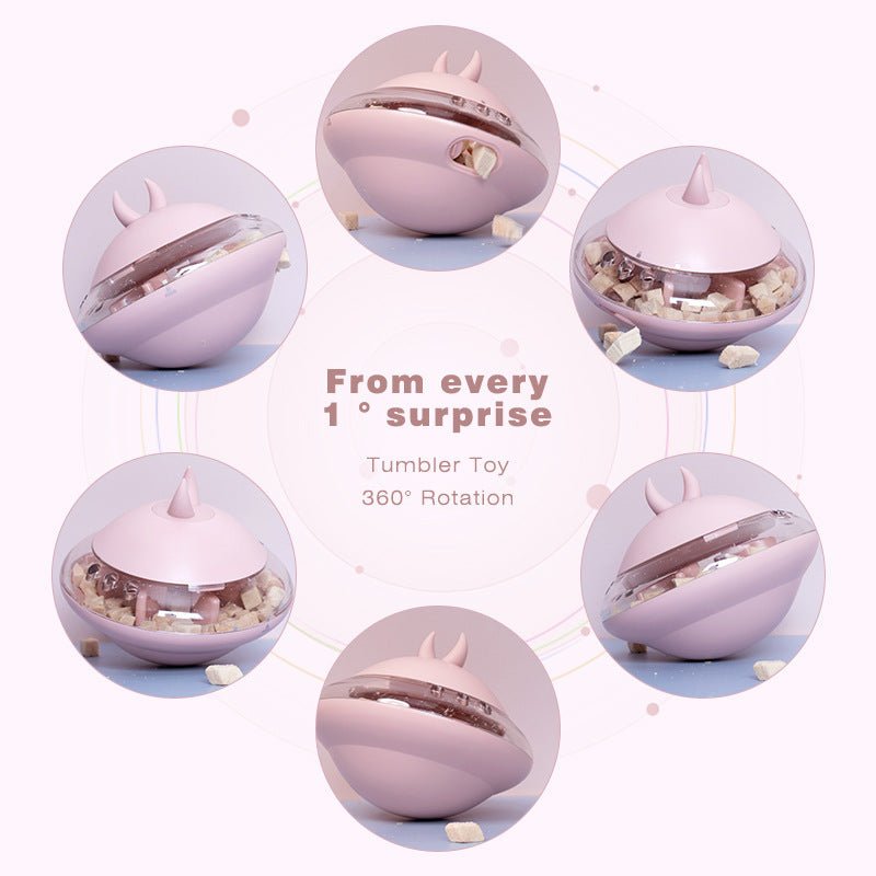 Big And Small Cats And Dogs Leak Food Toy Tumbler - Zambeel