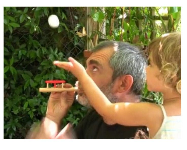 Blowing Balls Magic Suspension Balls Children Kids Boys Girls Wood Puzzle Traditional Toys Parenting Baby Games - Zambeel