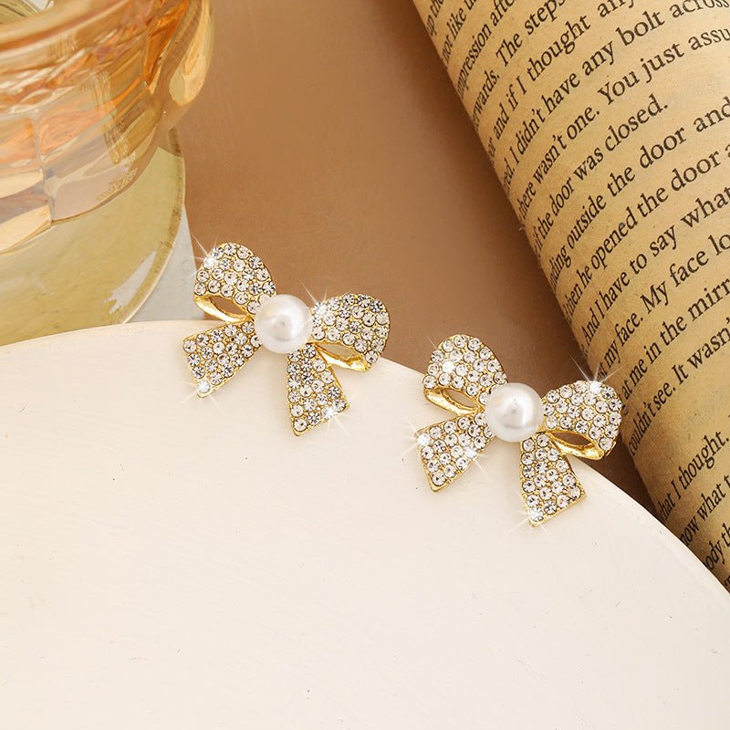 Butterfly Full Diamond Elegant Earrings Niche Design Advanced - Zambeel