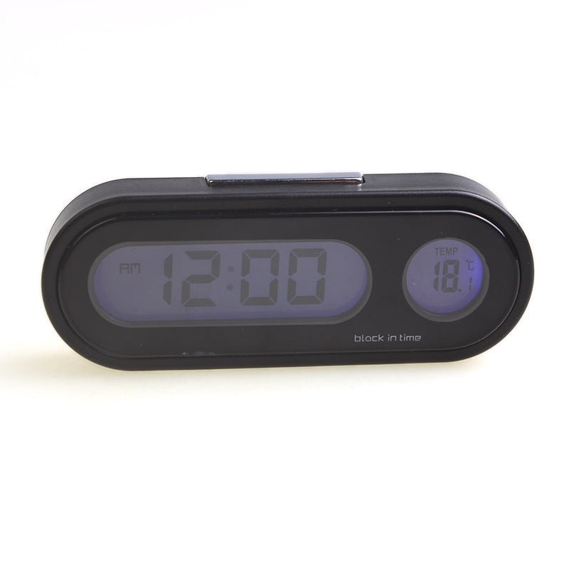 Car Clock Thermometer Two - in - one Luminous Electronic Watch Car - Zambeel