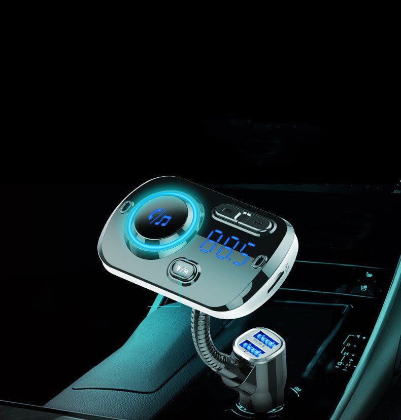 Car Mp3 Bluetooth Player Bc49Aq Bluetooth 5.0 Lossless Music Atmosphere Light Car Bluetooth Mp3 - Zambeel