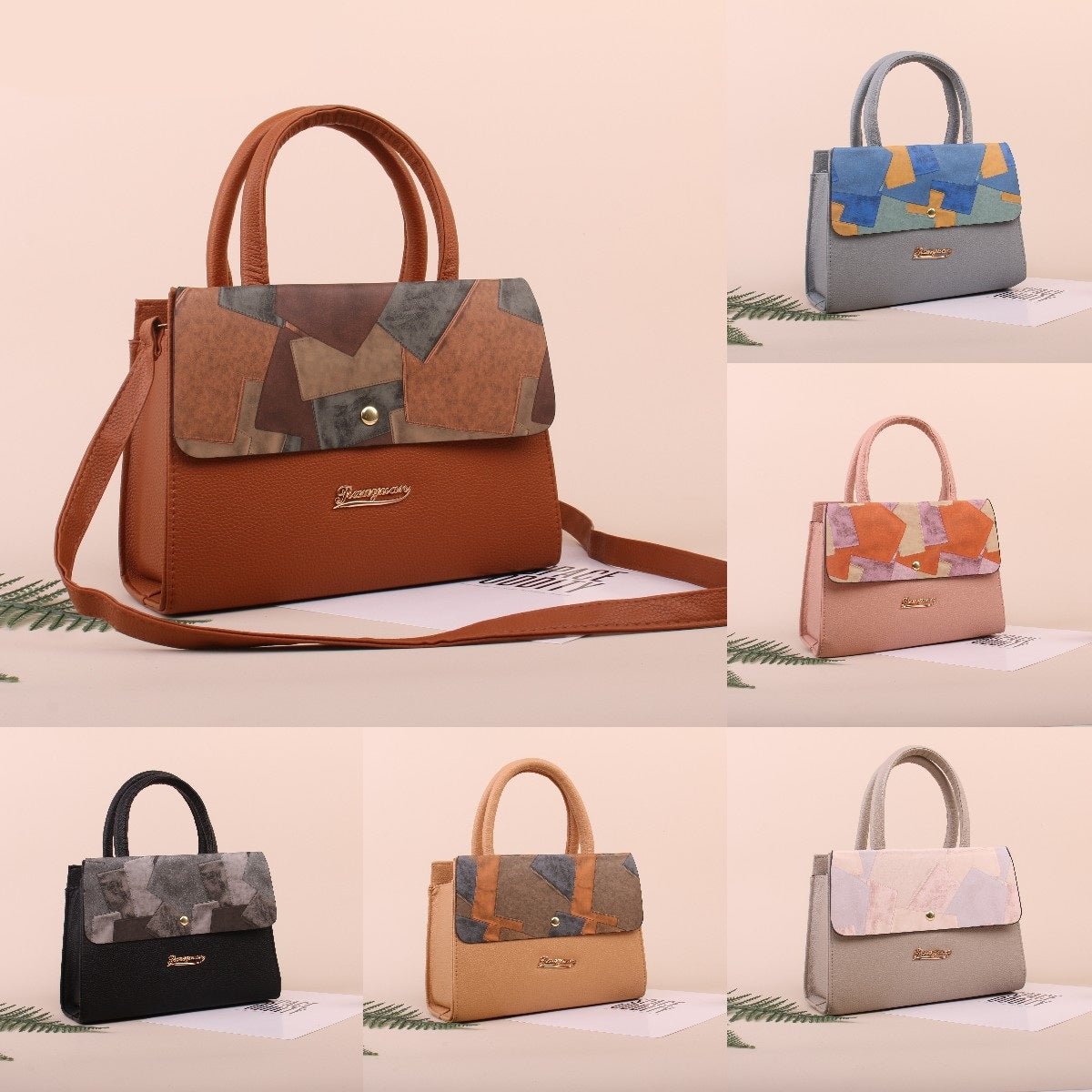 Casual Leather Shoulder Bag - Zambeel