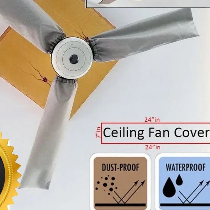 Ceiling Fan Blade Dust - Proof & Waterproof Covers - Zambeel