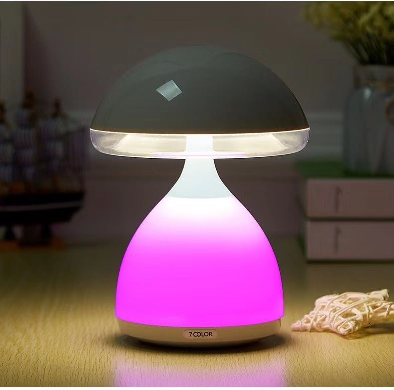 Color Dimming Rechargeable Bedside Mushroom Lamp - Zambeel