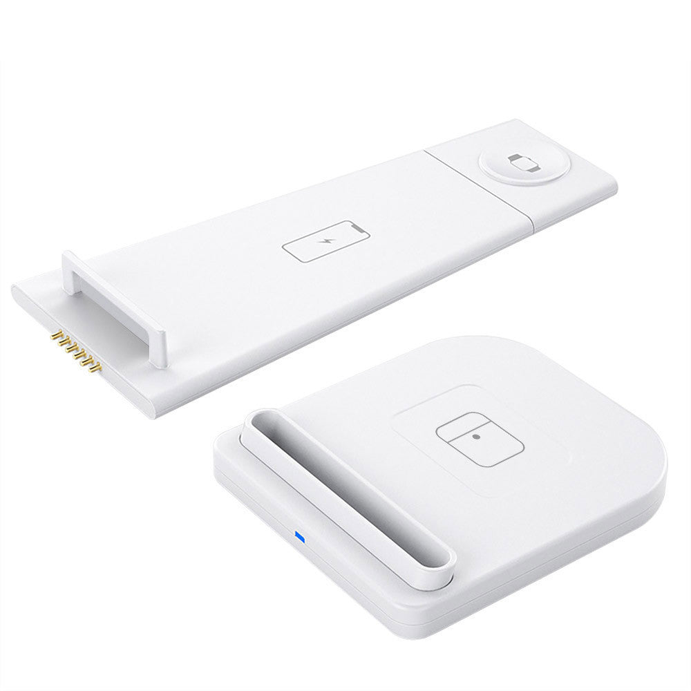 Compatible With Apple , 3 - in - 1 Splicing Wireless Charger Supports QI Charging - Zambeel