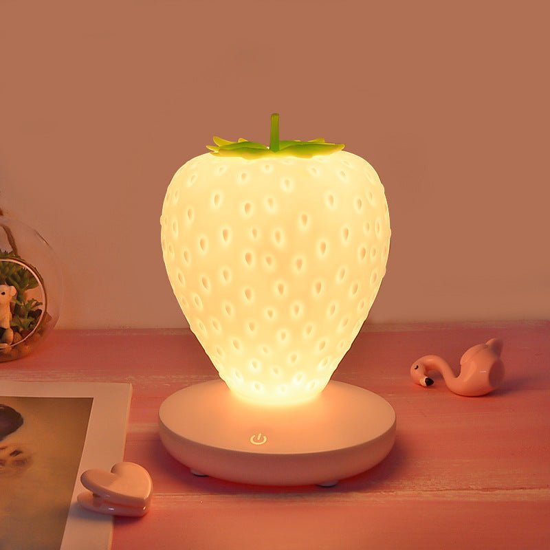 Creative Charging Strawberry Lamp Usb Three - Speed Dimming - Zambeel