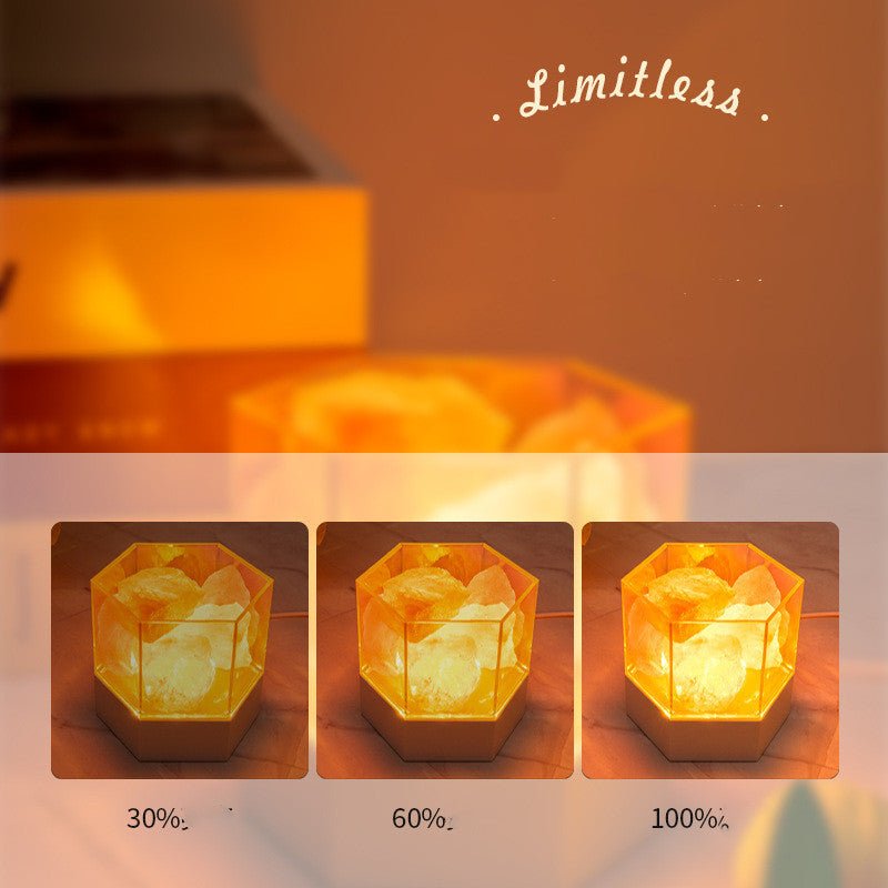 Creative Gift Girl Bedroom Salt Stone Night Light - Zambeel