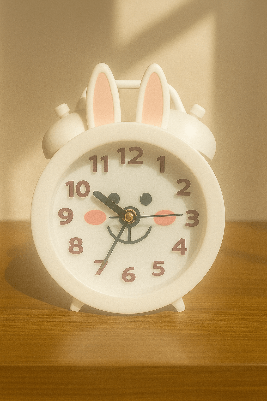 Cute Bunny Twin - Bell Alarm Clock - Zambeel