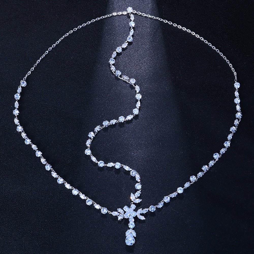 Dignified Rhinestone Hair Chain European And American Fashion All - match Multi - layer - Zambeel