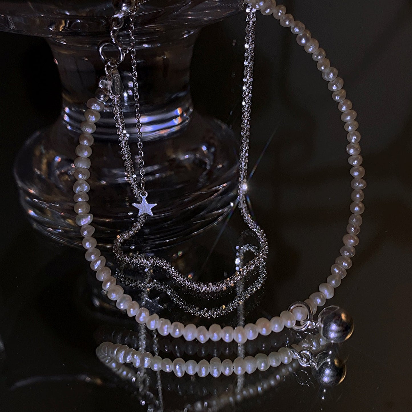 Double - layer Starry Pearl Bracelet For Girls - Zambeel