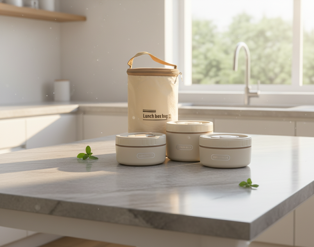 مجموعة صندوق الغداء المدمجة