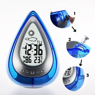 Drop Shaped Digital Alarm Clock - Zambeel