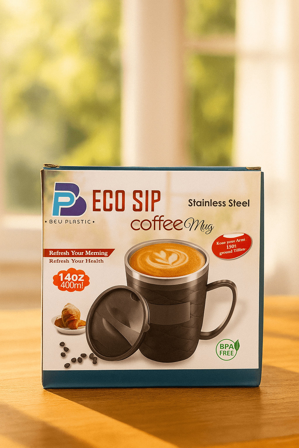 ECO SIP - Stainless Steel Coffee Mug - Zambeel