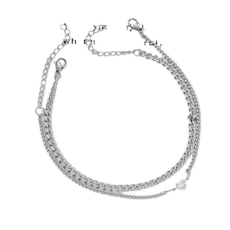 European And American Ins Special - interest Design High - grade Bracelet Suit Stainless Steel - Zambeel