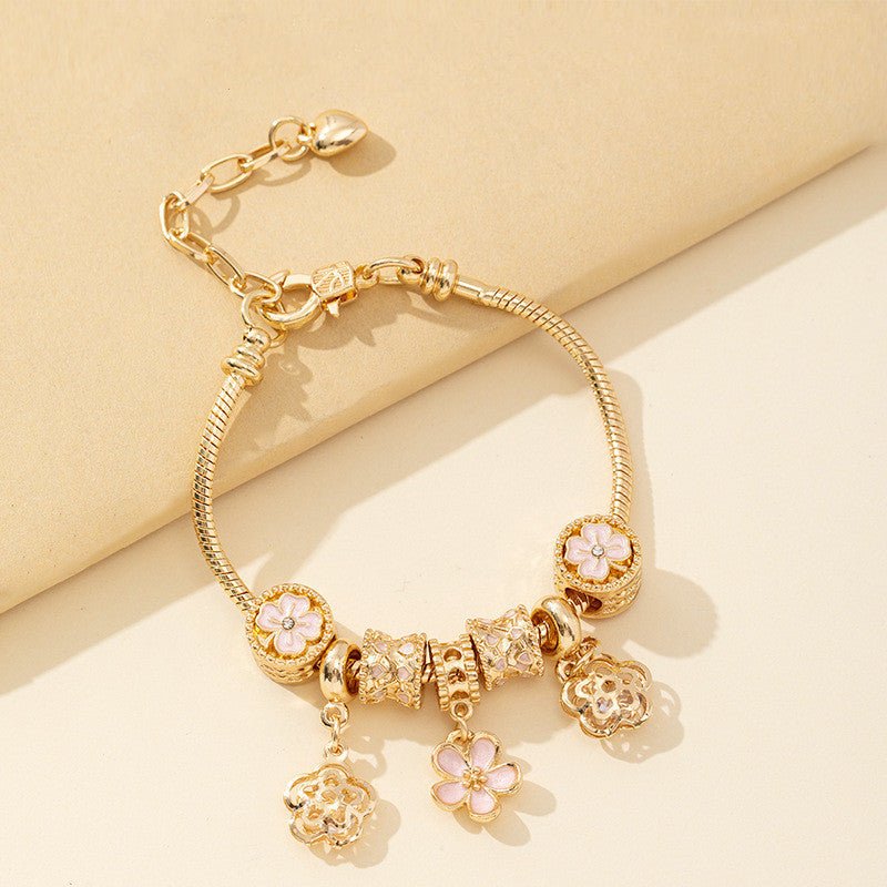 Fashion Bracelet Diy Floral Beads - Zambeel