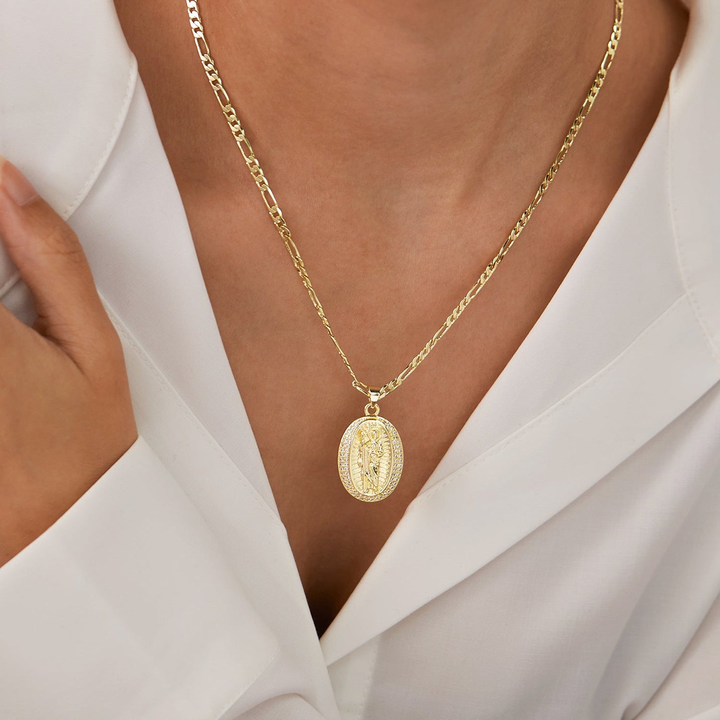 Fashion Copper Necklace Female Creative Virgin Mary - Zambeel