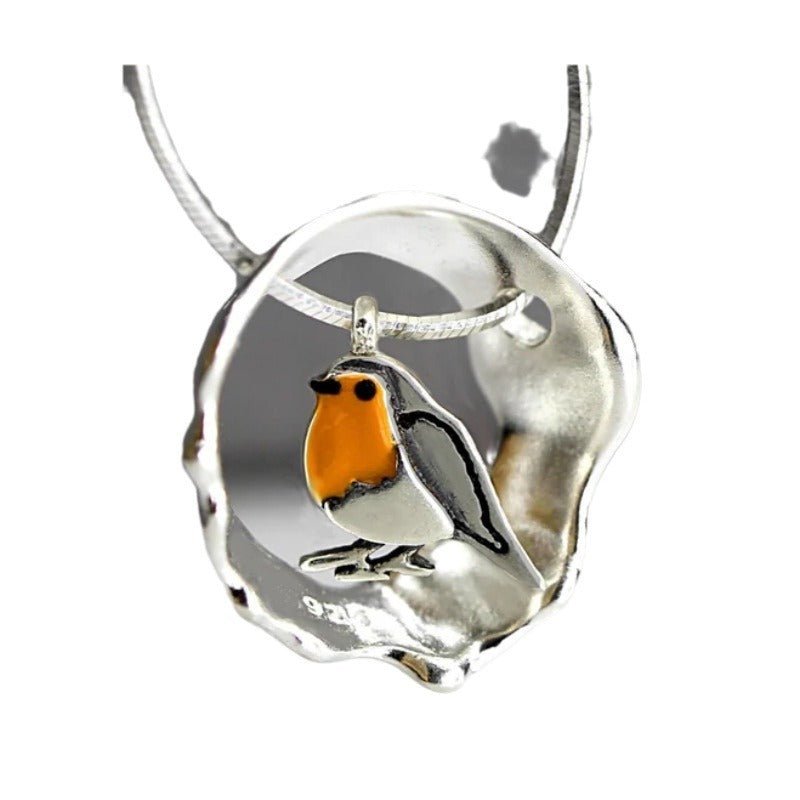 Fashion Creative Bird Hollow Pendant Necklace - Zambeel
