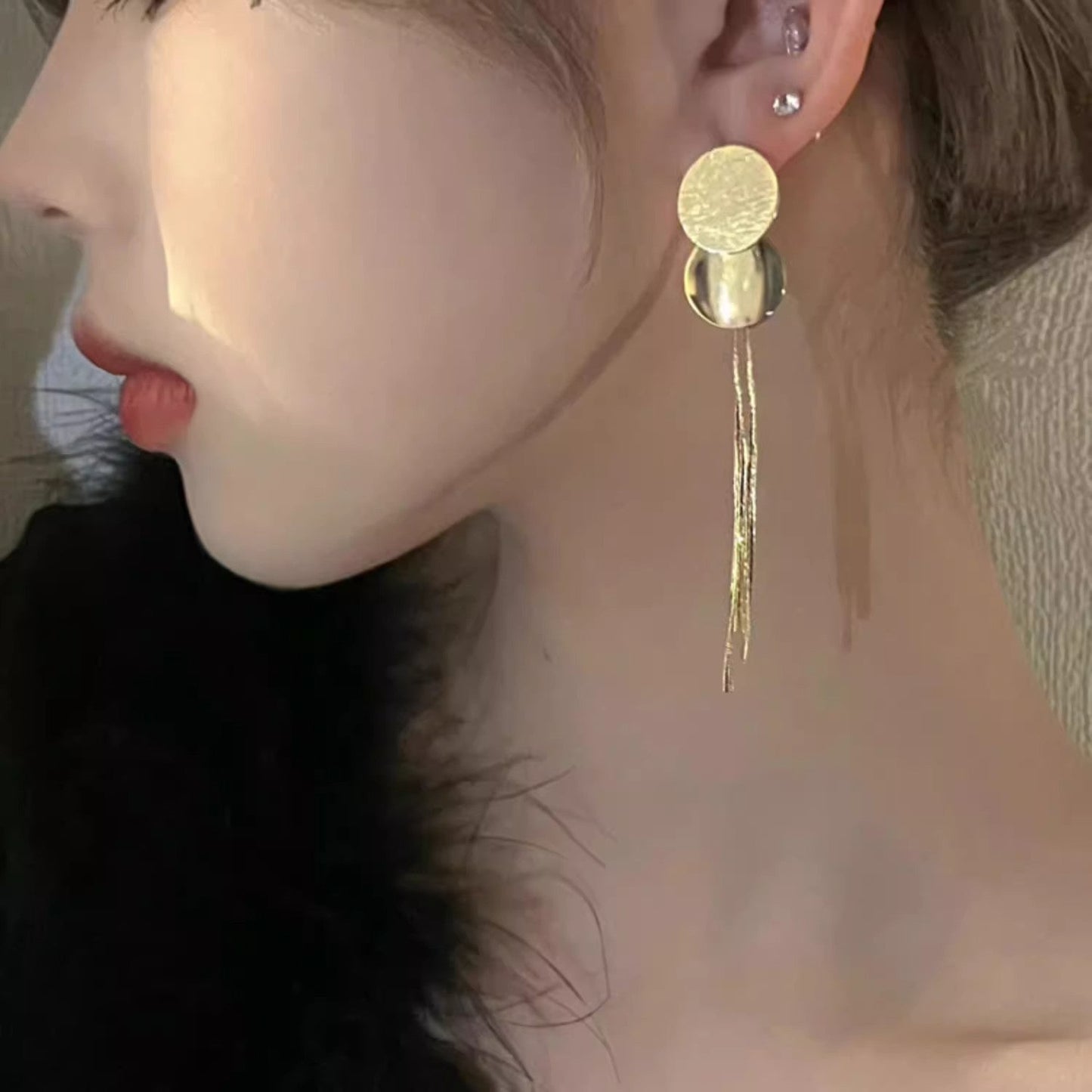 Fashion Earrings Long Tassel Women's Design Sense - Zambeel