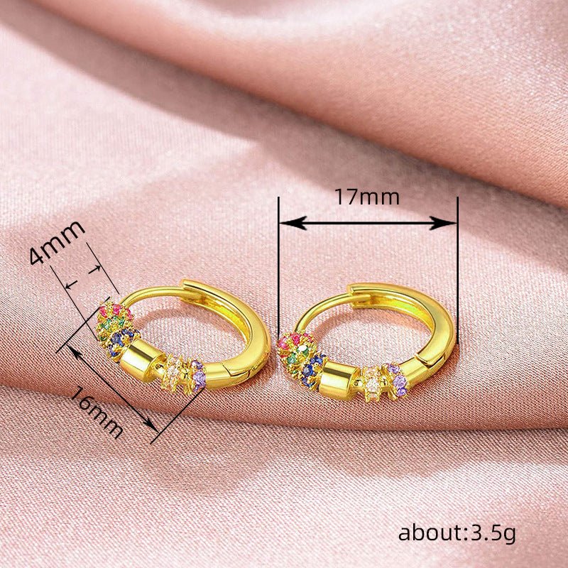 Fashion Mixed Color Design Earrings Trend - Zambeel