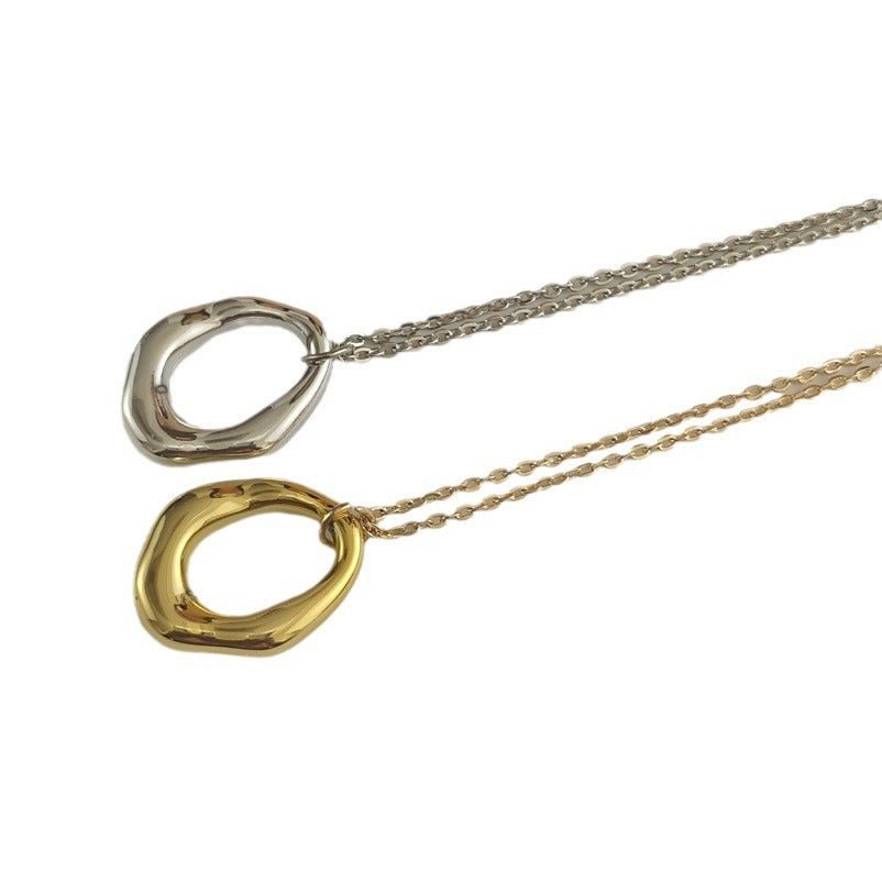 Fashion Simple Temperament Necklace Ccb Material Shaped Pendant - Zambeel