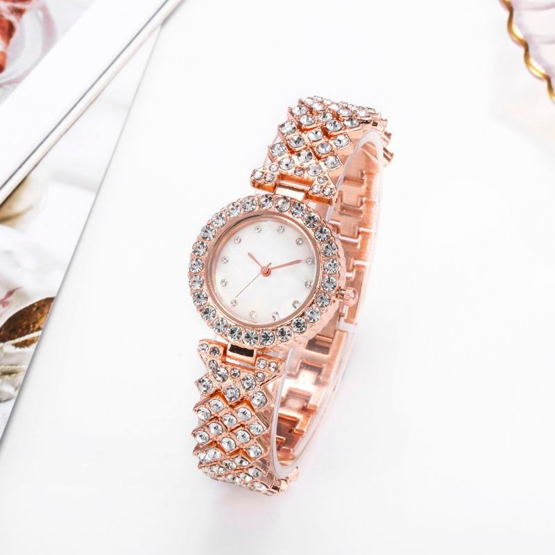 Fashion Simple Women's Quartz Watch Diamond Alloy - Zambeel