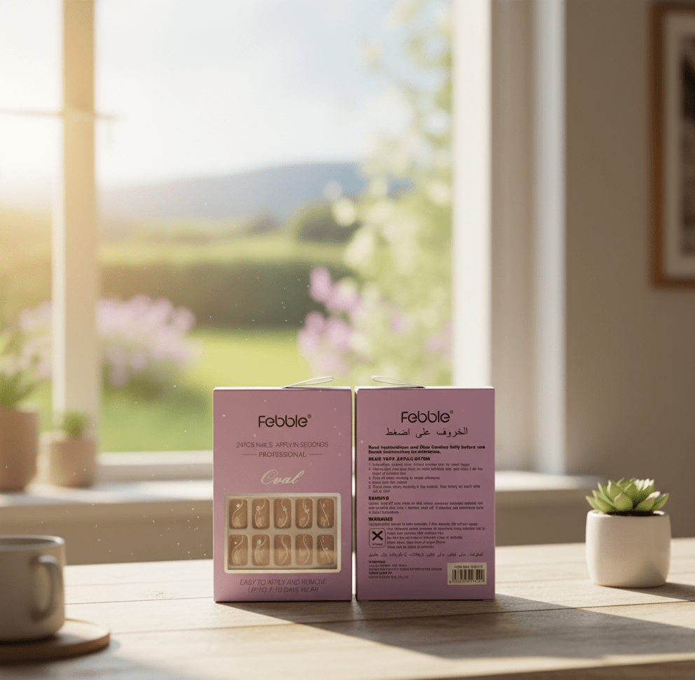 Febble - Natural Nude Stiletto Nails (Original) - Zambeel