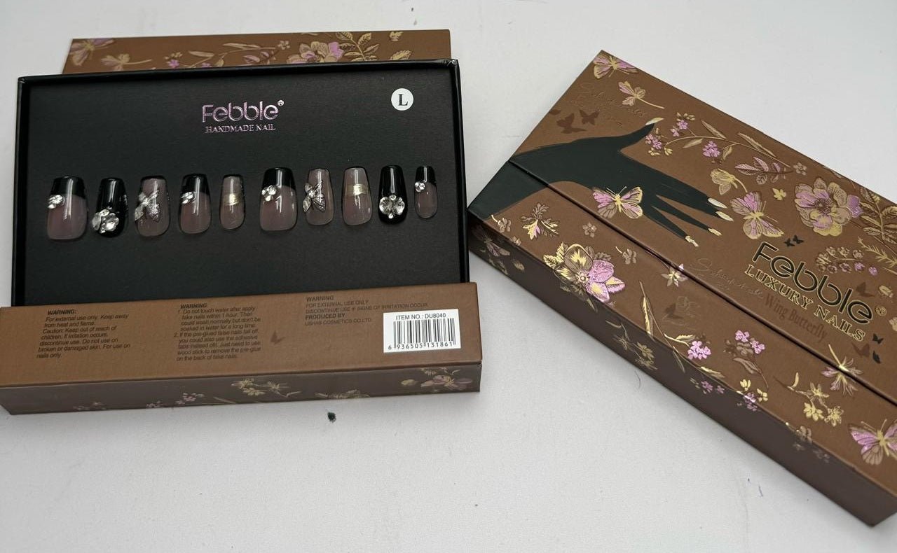 Febble - Wing Butterfly Noir Nails (Original) - Zambeel