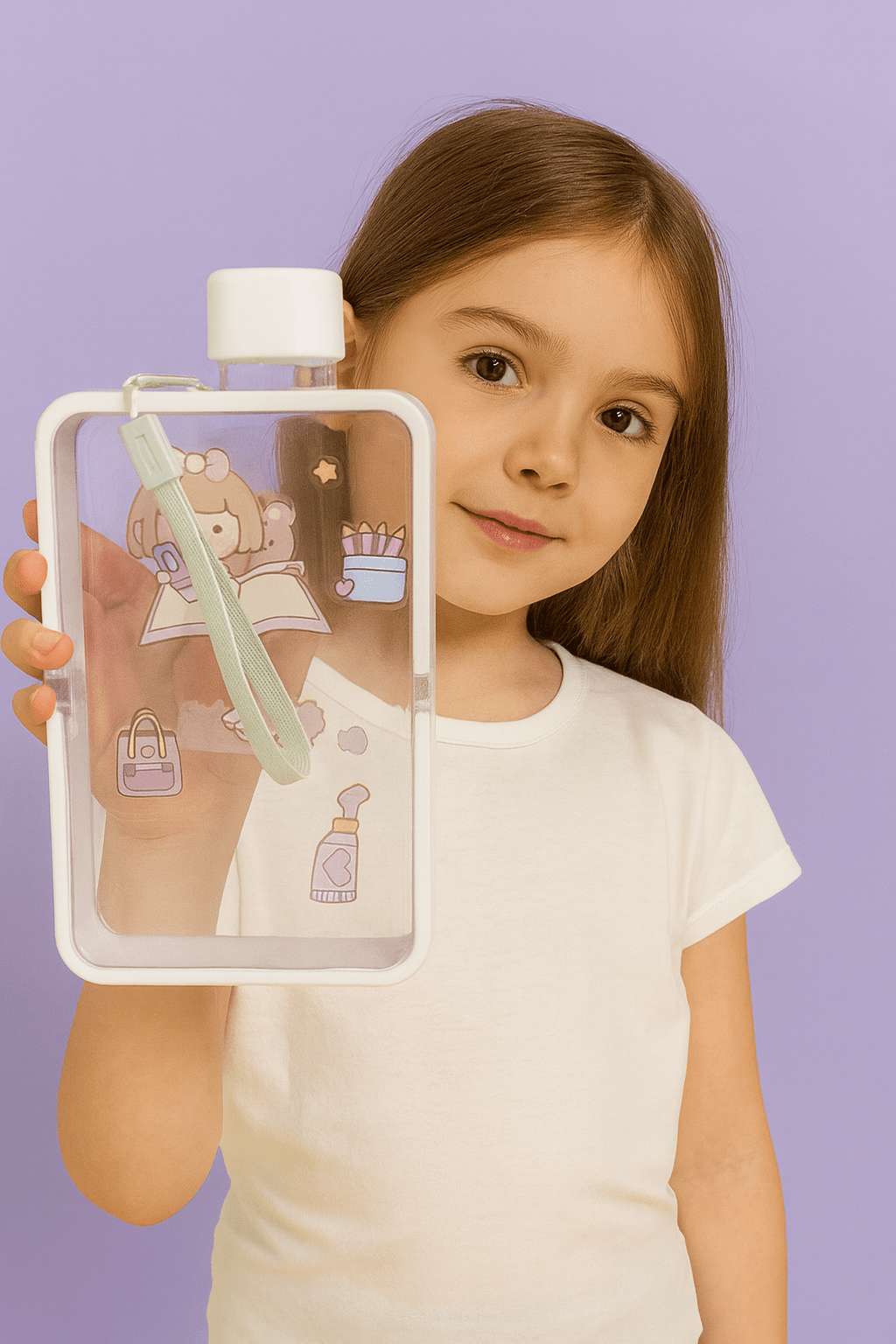 Flat Cartoon Water Bottle - Zambeel