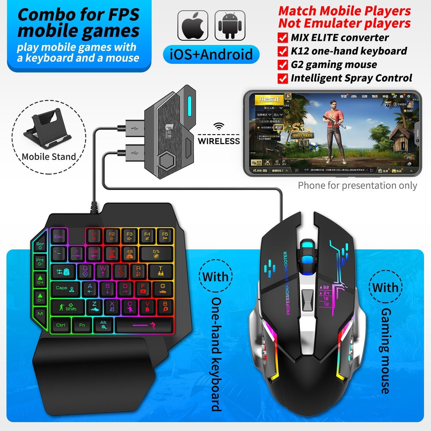 Gamwing Jiaying MIX SE Mix ELITE Mix Pro Chicken Throne Keyboard Mouse Converter - Zambeel