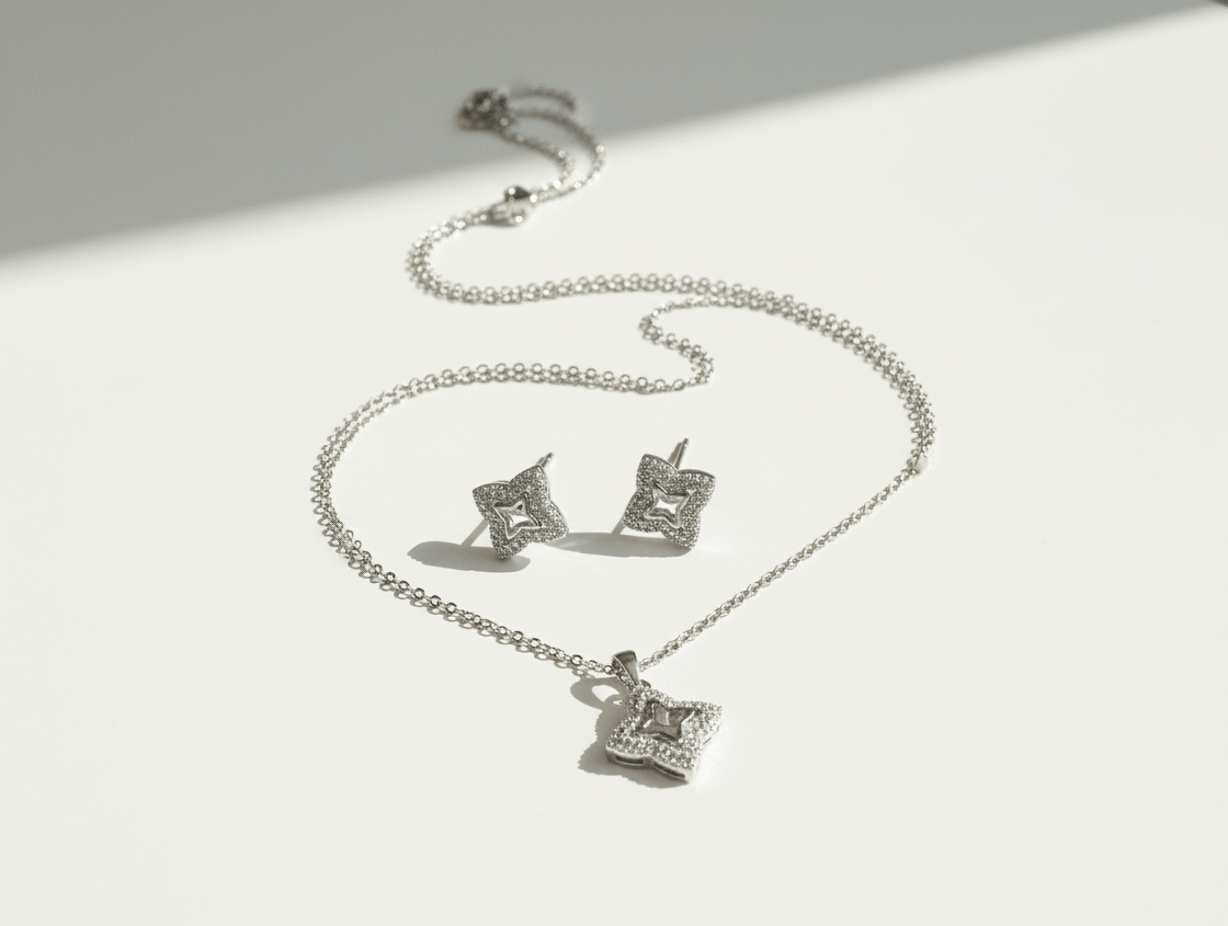 Glam Star Square Jewelry Set - Zambeel