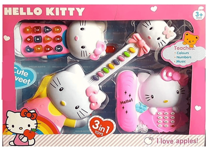 Hello Kitty 3 - in - 1 Guitar and Phone Set - Zambeel