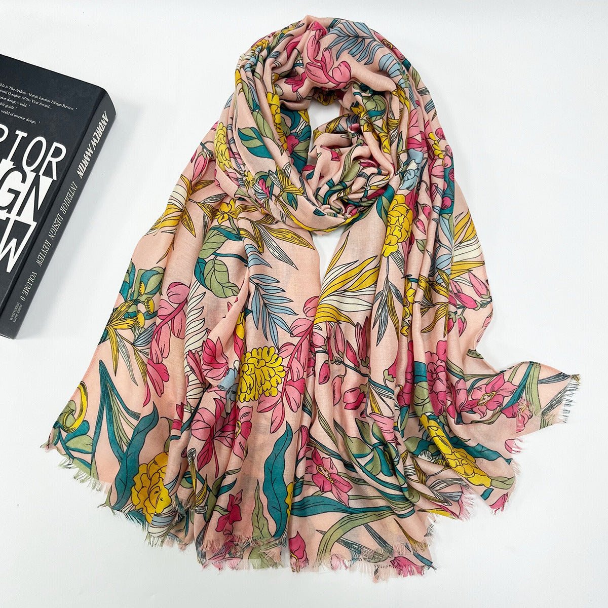 High - grade Shawl Ladies Tassel Printed Scarf - Zambeel