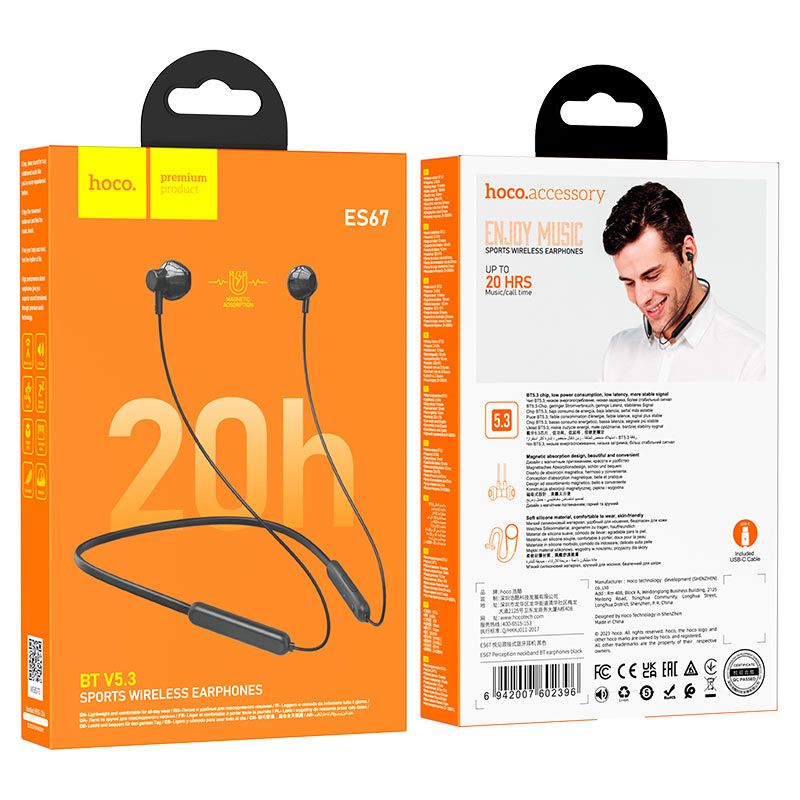 Hoco - Sports Wireless Earphones (ES67) - Zambeel