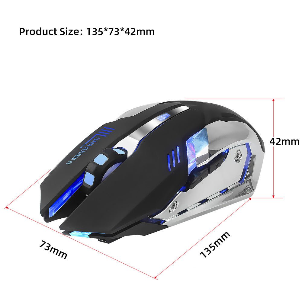 HXSJ New Wireless Mouse 2.4GPI Gaming Mouse Glowing Mouse - Zambeel