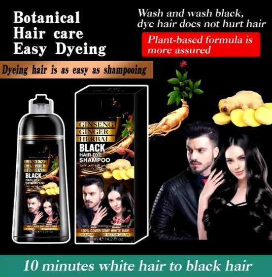 Instant Hair Dye Shampoo (420ml) - Zambeel
