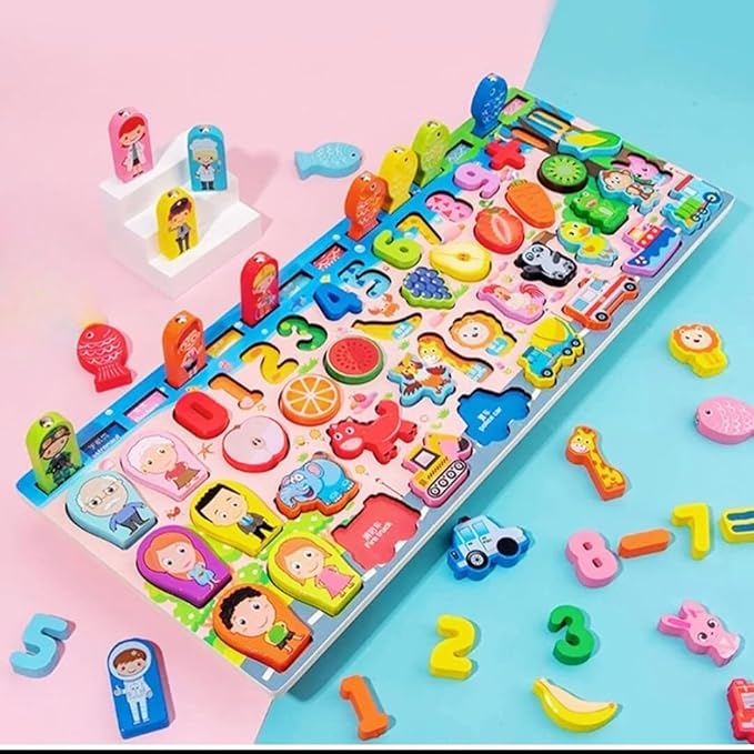 KidzLearn - 6 - in - 1 Traffic Matching & Counting Board - Zambeel