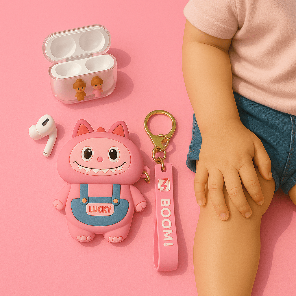 Labubu - AirPods Case with Keychain Strap - Zambeel