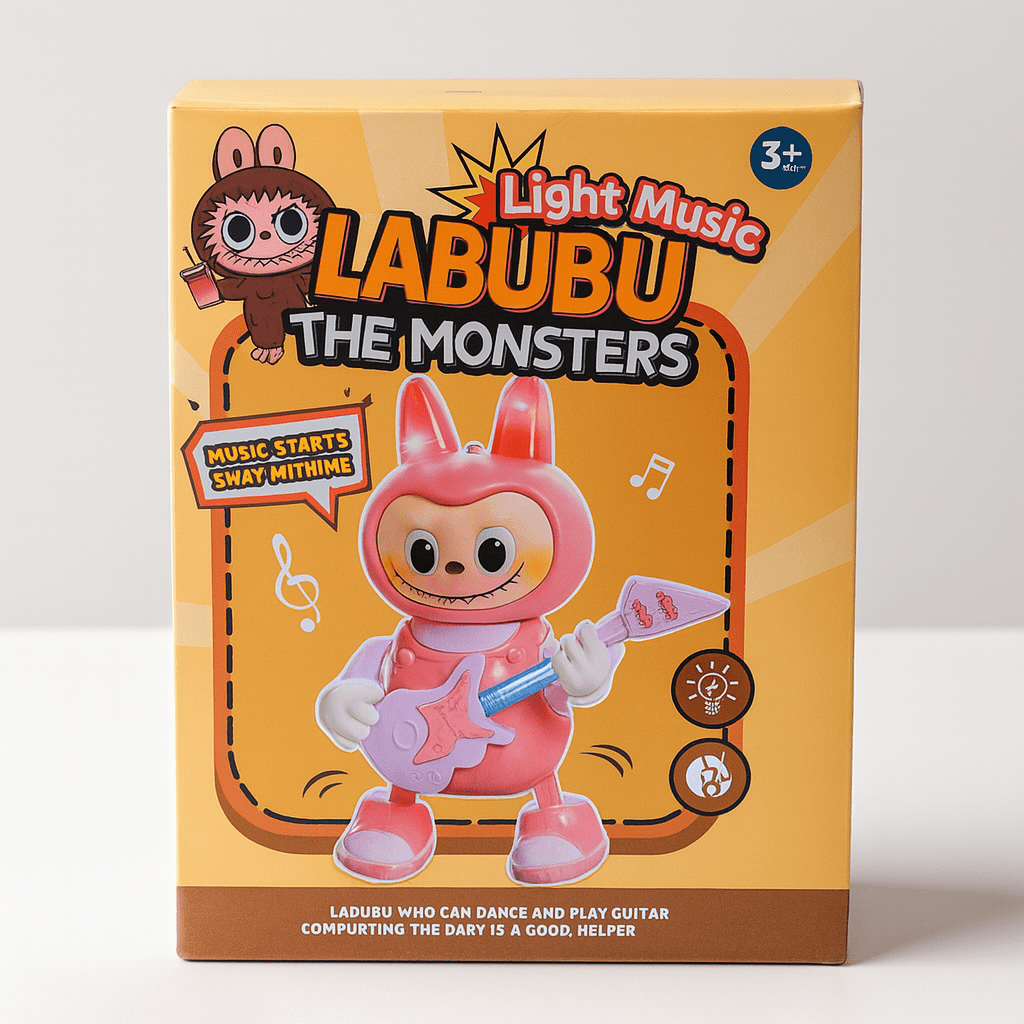 Labubu The Monsters – Light Music Dancing Guitar Toy - Zambeel