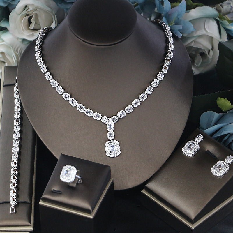 Ladies' Banquet Party Jewelry Four - Piece Set - Zambeel