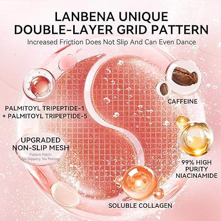 LANBENA - Peptides Hydra - Gel Eye Patches (Original) - Zambeel