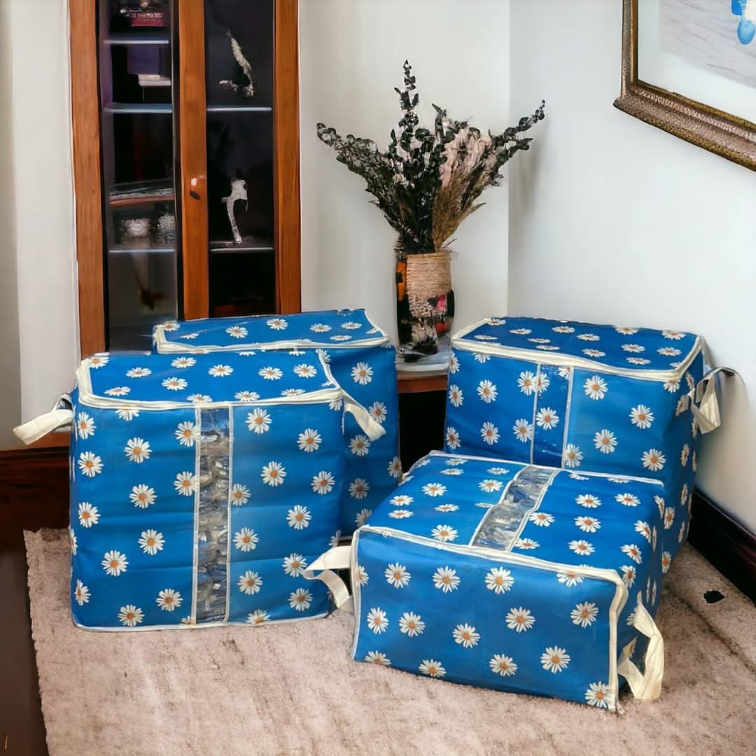 Large Capacity Daisy Print Storage Bags - Zambeel