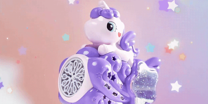 Unicorn Snowflake Bubble Gun