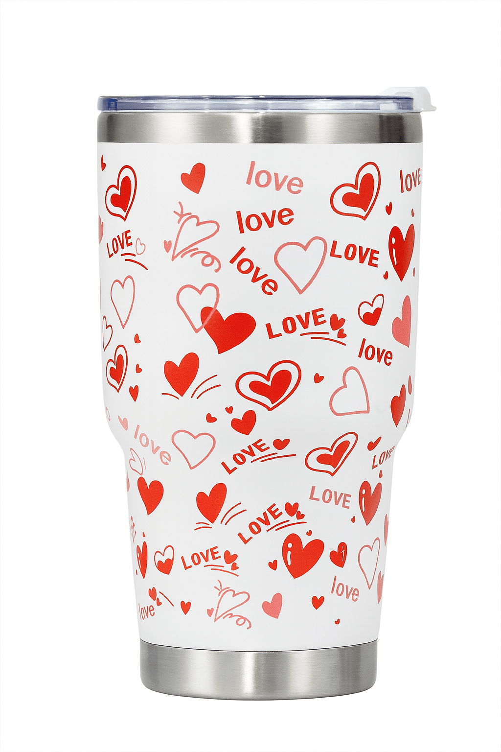 Love Print Stainless Steel Travel Tumbler - Zambeel