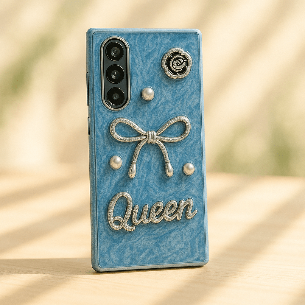 Luxury 3D Bow & Pearl Case - Zambeel