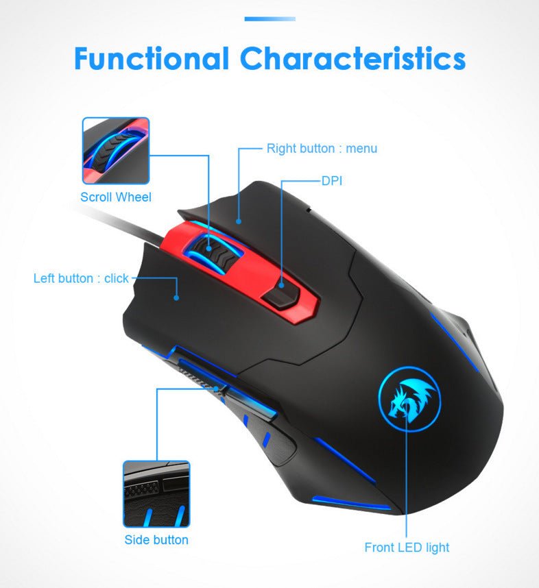 M705USB Wired Gaming Gaming Mouse For Desktop And Laptop Computers - Zambeel